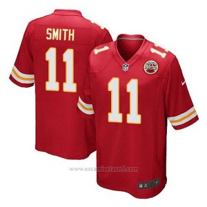 Camiseta NFL Limited Hombre Kansas City Chiefs 11 Alex Smith Rojo Home