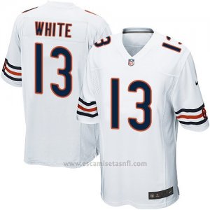 Camiseta Chicago Bears White Blanco Nike Game NFL Hombre