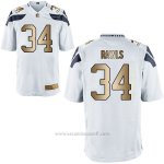 Camiseta Seattle Seahawks Rawls Blanco Nike Gold Game NFL Hombre
