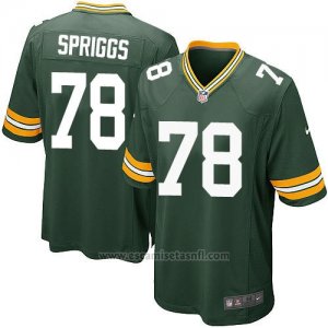 Camiseta Green Bay Packers Spriggs Verde Militar Nike Game NFL Hombre