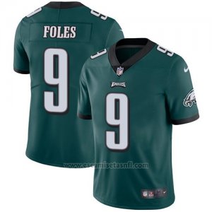 Camiseta NFL Limited Hombre Philadelphia Eagles 9 Nick Foles Verde Stitched Vapor Untouchable