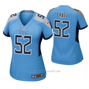 Camiseta NFL Game Mujer Tennessee Titans Hronis Grasu Azul Luminoso