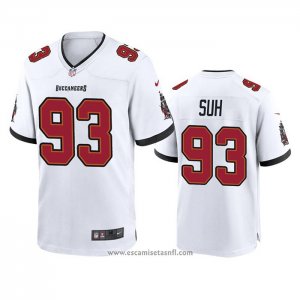 Camiseta NFL Game Tampa Bay Buccaneers Ndamukong Suh 2020 Blanco