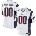 Camisetas NFL Replica Hombre New England Patriots Personalizada Blanco