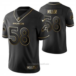 Camiseta NFL Limited Denver Broncos Von Miller Golden Edition Negro