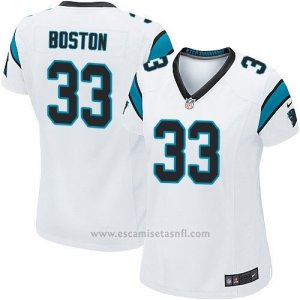 Camiseta Carolina Panthers Boston Blanco Nike Game NFL Mujer