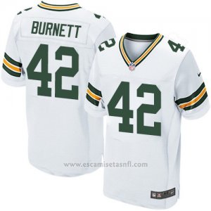 Camiseta Green Bay Packers Burnett Blanco Nike Elite NFL Hombre