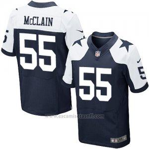 Camiseta Dallas Cowboys Mcclain Profundo Azul y Blanco Nike Elite NFL Hombre