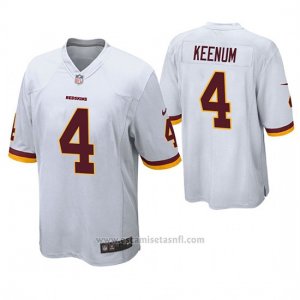 Camiseta NFL Game Hombre Washington Redskins Case Keenum Blanco