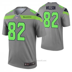 Camiseta NFL Legend Seattle Seahawks Luke Willson Inverted Gris