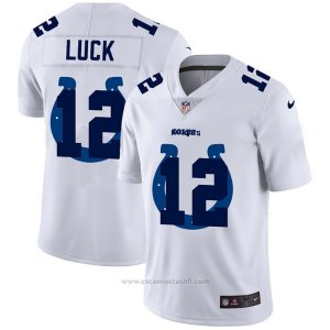 Camiseta NFL Limited Indianapolis Colts Luck Logo Dual Overlap Blanco