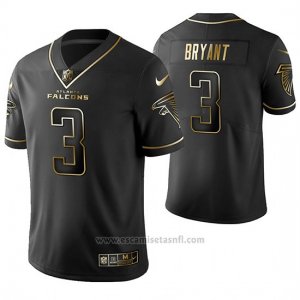 Camiseta NFL Limited Hombre Atlanta Falcons Matt Bryant Golden Edition Negro