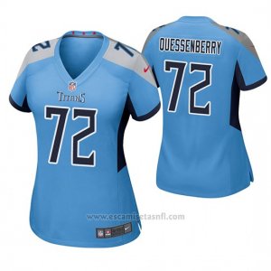 Camiseta NFL Game Mujer Tennessee Titans David Quessenberry Azul Luminoso