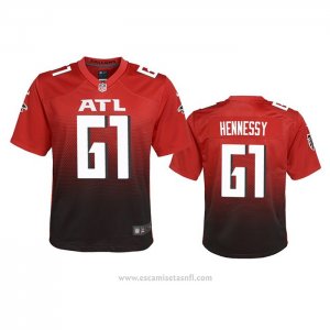 Camiseta NFL Game Nino Atlanta Falcons Matt Hennessy Alterno 2020 Rojo
