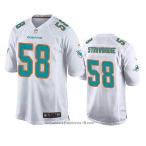 Camiseta NFL Game Miami Dolphins Jason Strowbridge Blanco