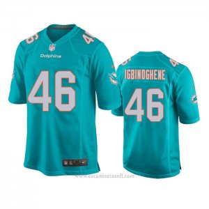 Camiseta NFL Game Nino Miami Dolphins Noah Igbinoghene Verde