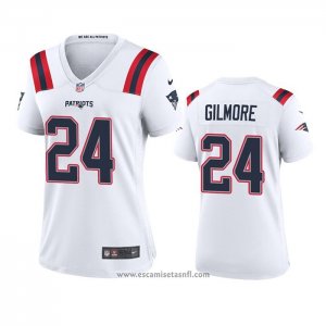 Camiseta NFL Game Mujer New England Patriots Stephon Gilmore 2020 Blanco