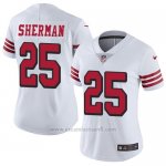 Camiseta NFL Limited Nino San Francisco 49ers 25 Richard Sherman Blanco Rush Stitched Vapor Untouchable