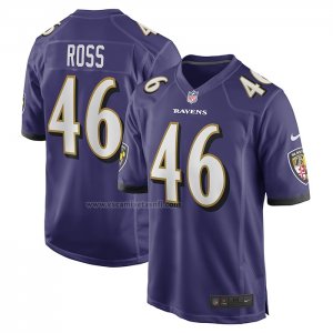 Camiseta NFL Game Baltimore Ravens Josh Ross Violeta
