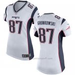 Camiseta New England Patriots Gronkowski Blanco Nike Game NFL Mujer