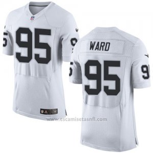 Camiseta Oakland Raiders Ward Blanco Nike Elite NFL Hombre