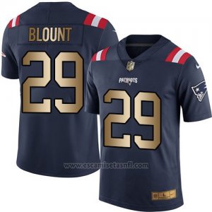 Camiseta New England Patriots Blount Profundo Azul Nike Gold Legend NFL Hombre