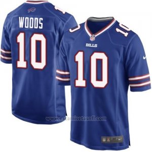 Camiseta Buffalo Bills Woods Azul Nike Game NFL Hombre