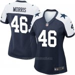 Camiseta Dallas Cowboys Morris Negro Blanco Nike Game NFL Mujer