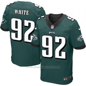 Camiseta Philadelphia Eagles White Verde Nike Elite NFL Oscuro Hombre