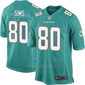Camiseta Miami Dolphins Sims Verde Nike Game NFL Nino