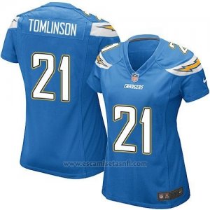 Camiseta San Diego Chargers Tomlinson Azul Nike Game NFL Mujer