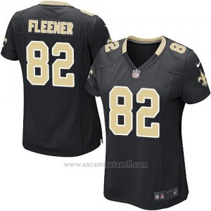 Camiseta New Orleans Saints Fleener Negro Nike Game NFL Mujer
