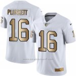 Camiseta Oakland Raiders Plunkett Blanco Nike Gold Legend NFL Hombre