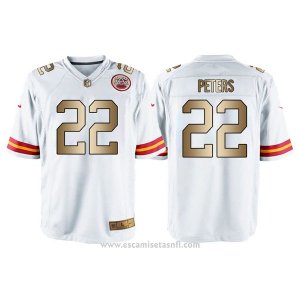 Camiseta Kansas City Chiefs Peters Blanco Nike Gold Game NFL Hombre