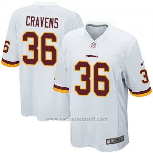 Camiseta Washington Redskins Cravens Blanco Nike Game NFL Hombre