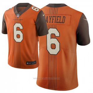 Camiseta NFL Limited Cleveland Marrons Baker Mayfield Ciudad Edition Marron