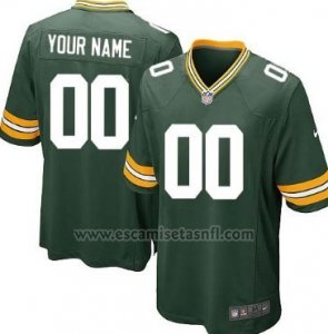 Camisetas NFL Limited Nino Green Bay Packers Personalizada Verde