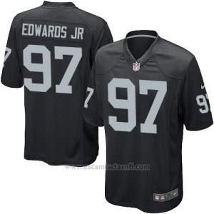 Camiseta Oakland Raiders Edwaros Jr Negro Nike Game NFL Nino