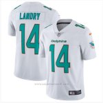 Camiseta NFL Limited Hombre Miami Dolphins 14 Jarvis Landry Blanco