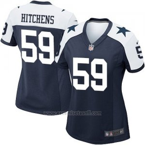 Camiseta Dallas Cowboys Hitchens Negro Blanco Nike Game NFL Mujer