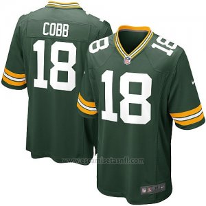 Camiseta Green Bay Packers Cobb Verde Militar Nike Game NFL Nino