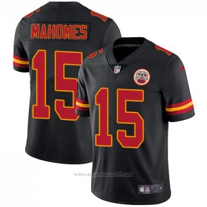 Camiseta NFL Game Kansas City Chiefs 15 Patrick Mahomes Negro
