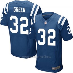 Camiseta Indianapolis Colts Green Azul Nike Elite NFL Hombre