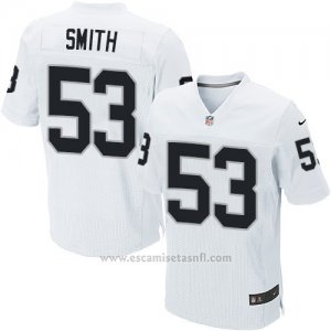 Camiseta Oakland Raiders Smith Blanco Nike Elite NFL Hombre3