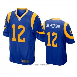 Camiseta NFL Game Los Angeles Rams 12 Van Jefferson Azul