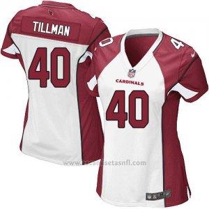 Camiseta Arizona Cardinals Tillman Blanco Rojo Nike Game NFL Mujer