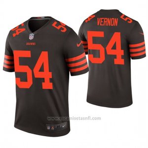 Camiseta NFL Legend Hombre Cleveland Browns Olivier Vernon Marron Color Rush