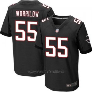 Camiseta Atlanta Falcons Worrilow Negro Nike Elite NFL Hombre