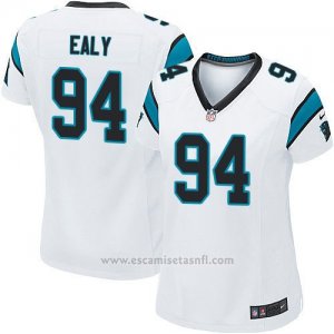 Camiseta Carolina Panthers Ealy Blanco Nike Game NFL Mujer