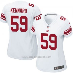 Camiseta New York Giants Kennard Blanco Nike Game NFL Mujer